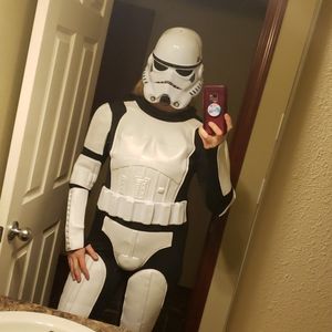 Storm trooper costume (no helmet or sabers)